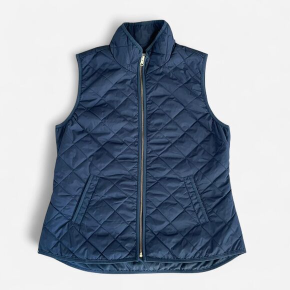 Navy Quilted Lightweight Puffer Vest - Picture 1 of 8